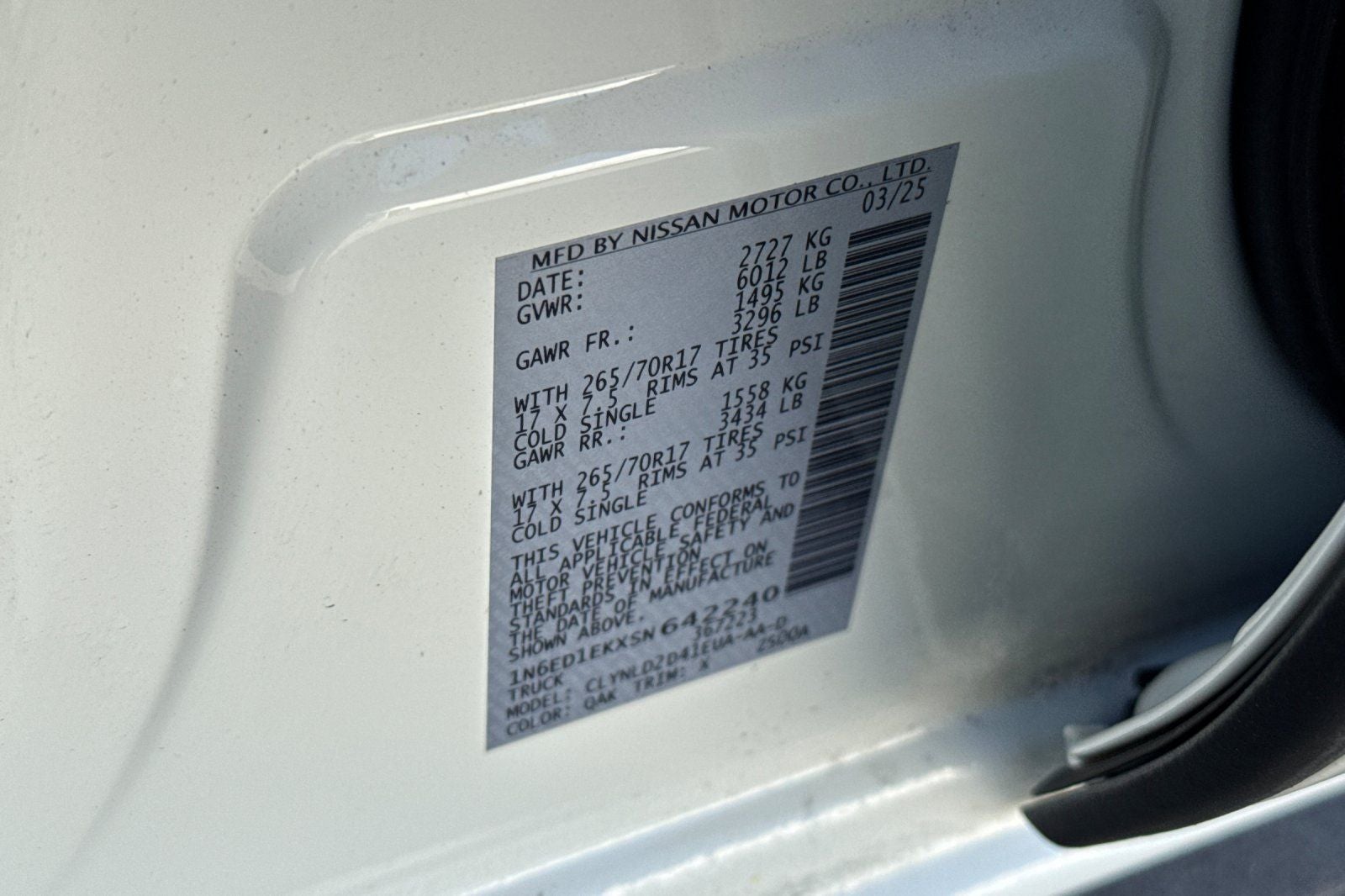 2025 Nissan Frontier PRO-4X