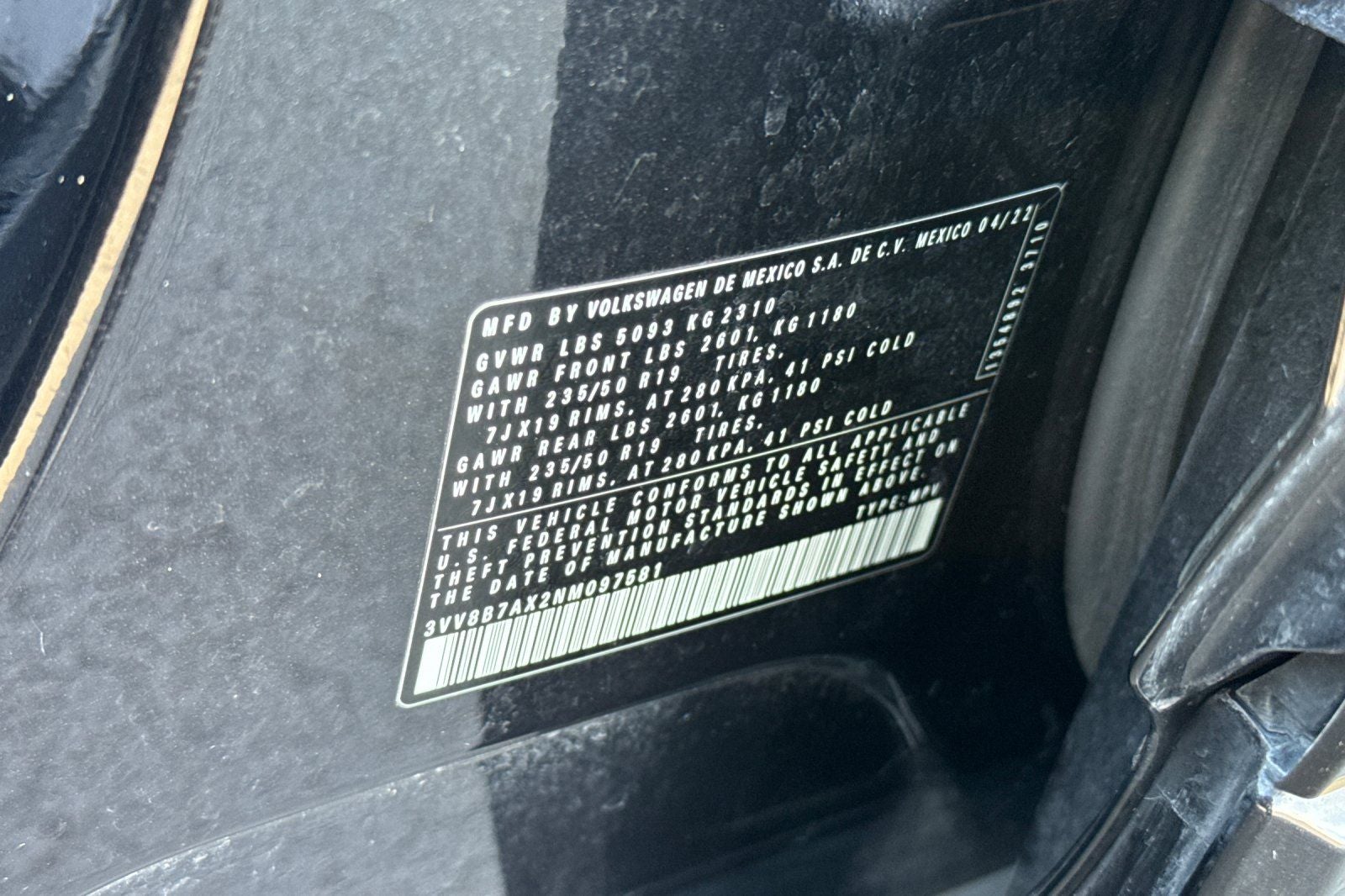 2022 Volkswagen Tiguan 2.0T SE R-Line Black