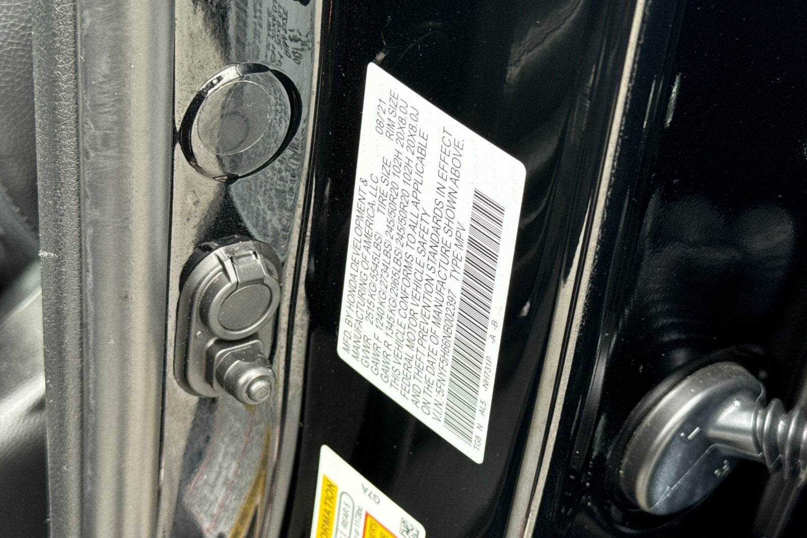 2022 Honda Pilot Touring 7 Passenger