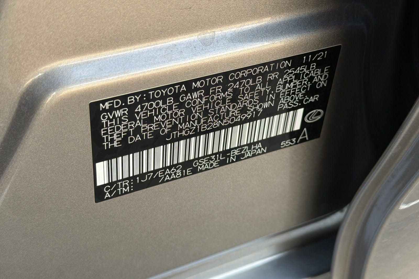 2022 Lexus IS 350 F SPORT