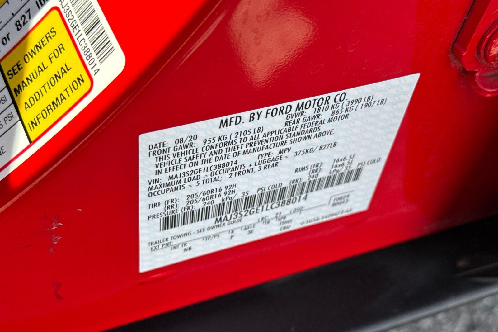 2020 Ford EcoSport SE