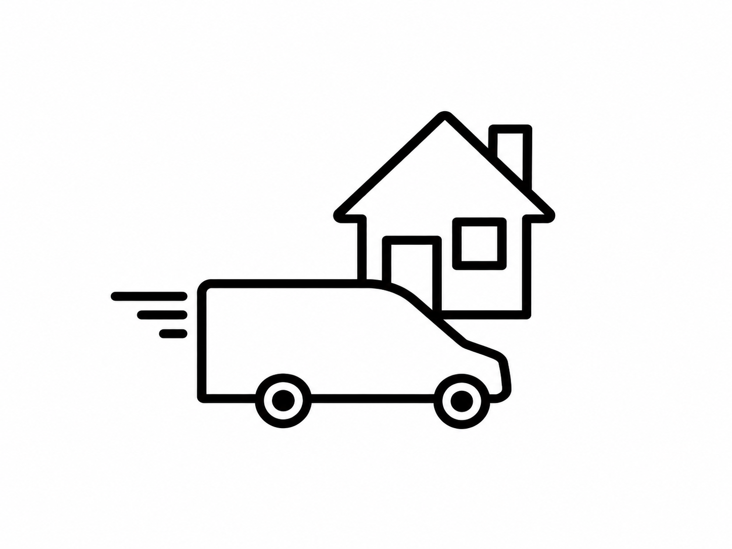 Service Vehicle at House Icon