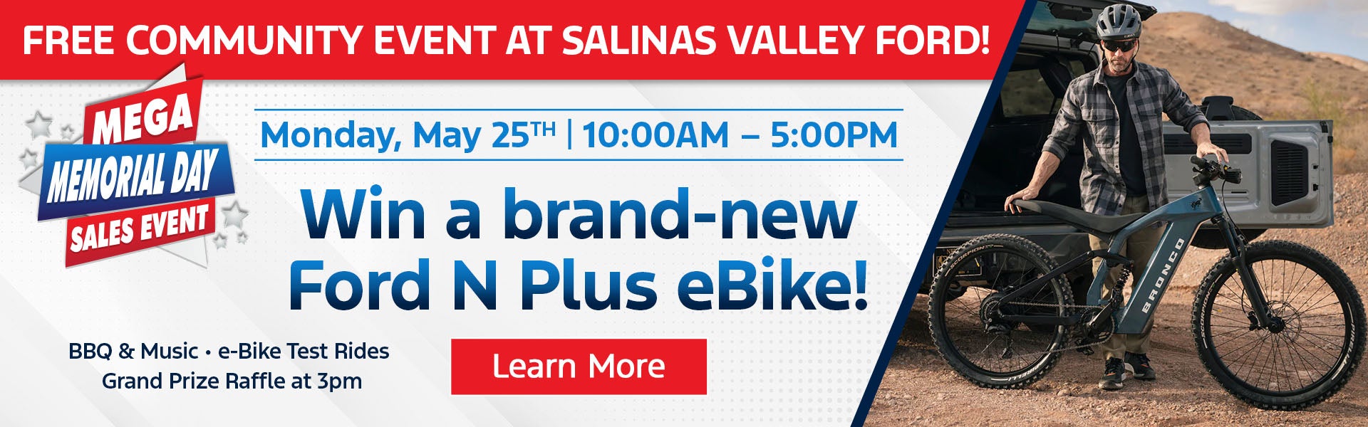 win a new Ford eBike